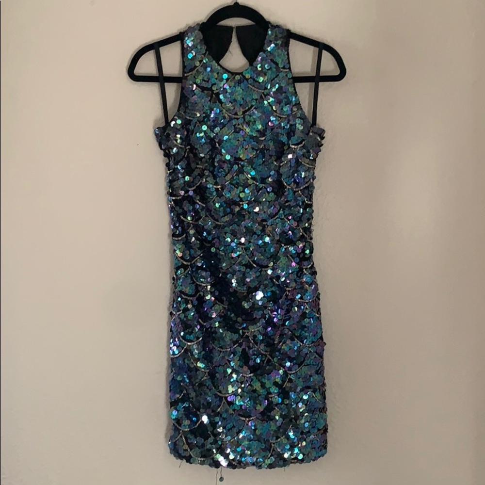 Vintage handmade sequin evening dress
